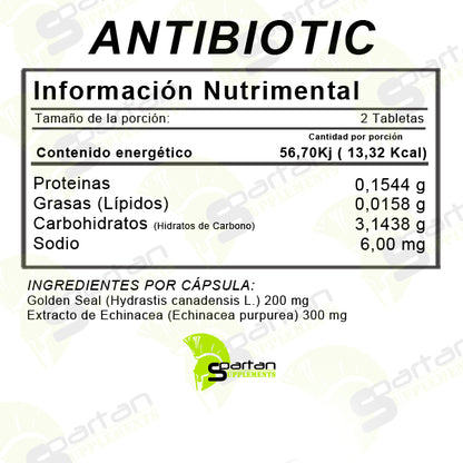 Antibiotic Gold 60 Tabletas